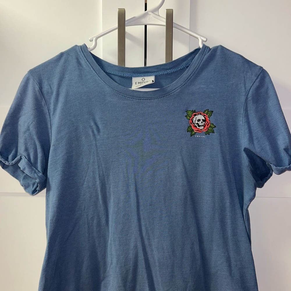 Empyre Blue Short Sleeve Tee Classic Crew Neck